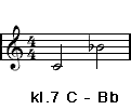 Kleine Septime im Notenbild Kleine Septime im Notenbild