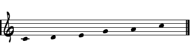 Die Dur-Pentatonik Die Dur-Pentatonik