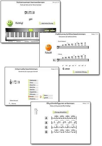 Powertraining Noten lernen - Übungssoftware Powertraining Noten lernen - Übungssoftware